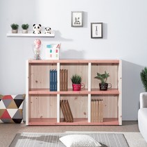 [인테리어 책장/실속구매1위] 파로마 달리 2단 와이드 낮은책장 1200, 핑크삼나무