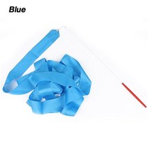 발레토슈즈 성인 취미2M Colorful Gym Ribbons Dance Rhythmic Art Gymnastics Ballet Streamer Twirling R, 한개옵션1, 10 Blue