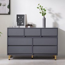 동서가구 이즈 지젤 템바보드 1200 와이드 서랍장 ISR022, 그레이