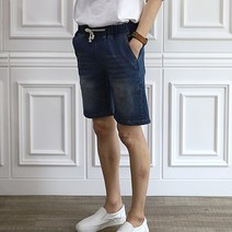 [후앙스] No.222 베이직 밴드 청 반바지 JBCP8168