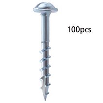 100 PCS 아연 합금 코팅 포켓 구멍 나사 거친 나사로 자체 태핑 나사 홈 개선 하드웨어 패스너, B