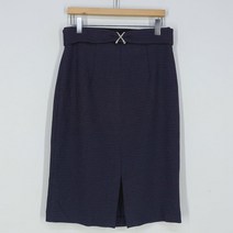 빈티지다온 리안뉴욕 똑딱이벨티드 춘추 미디스커트 퍼플65