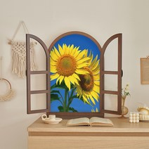 홈즈 인테리어용품 아치형 창문 원목 3D 액자 프레임, 단품_액자프레임, No.7_Spring in April