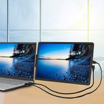 서브모니터 14.1 인치 휴대용 모니터 확장 화면 FHD 1920x1080 디스플레이 게임 220Cd 사용하기 HDMI-미니 노트북과 호환