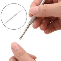 내성발톱자가치료 내성발톱 정리도구 파고드는발톱 스테인레스 스틸 Bunion 교정기 발 청소 케어 Ingrown H, 01 은
