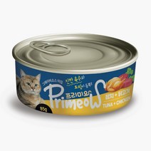 프리미요 고양이 습식 캔 85g, 72개, 참치 + 닭고기