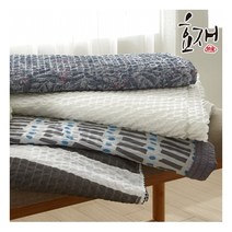 효재 쿨트 여름 홑이불 S(2장)/Q(1장), 색상:자수마감S스트라이프2장