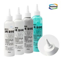 D_지바텍 틈막이 크랙 보수제 220ml 매꿈 씰링 접착 방수 균열 틈막이, 투명, 1개