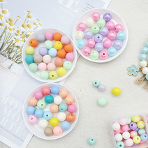 무지개 구슬 비즈 컬러믹스 아크릴볼 유광 코팅 무광 구슬 악세사리부자재 재료, 일반, 8mm