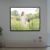 이동형 빔프로젝터 스크린 172X128CM 4:3비율 스크린 빔설치 빔스크린 빔프로젝터