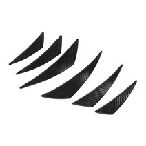 가와사키 닌자 300 400 650 Z400 Z900 ZX-10R ZX-25R H2 다운 범용 오토바이 Winglet 공력 윙 키트 스포일러, [05] Matte Fiber Look-6