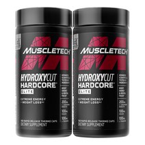 Hardcore Weight Loss 미국 판매량 1위 브랜드 체중감량 보충제 에너지대사 부스터 신진대사 촉진 집중력 향상 헬스 보충제 열원성 지방버너 100정 x 2팩, 100정x2병