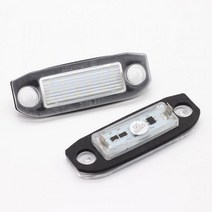 볼보 XC90 2003-2014 (섀시 번호 295911 이후) LED Canbus 12V 2 Pcs 자동차 라이센스 플레이트 조명 백라이트, WHITE