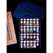 전문가용 고급 분채 물감 민화 동양화 한국화 재료, 5그램 24색