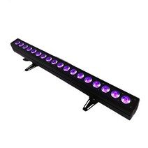 파이오니아 DJ케이스 18x18w rgbw 6in1 실내 led 벽 조명 워시 라이트 dmx led 바 dmx 라인 바 워시 무대 조명 dj 실내 경마 램프 호환, 18x18w rgbwauv, 나는 플러그