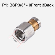 고압 세척기 호스 압력 와셔 노즐 자동차 앰프 용 버튼 코 압력 배수 파이프 탭 노즐, p1