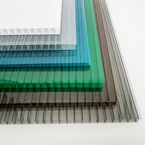 복층 렉산 폴리카보네이트 복층 PC판 다양한 두께 1000 x 2000 x 10 mm 크리스탈 투명, 1개