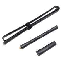 uhf안테나 지상파수신기 48.8 인치 ar-152g 구즈넥 접이식 안테나 vhf, 검은색