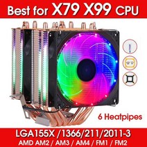 후끈후끈 방열기 캠핑난방기 히트 파이프 6 4PIN RGB PWM 초절전 난로 사무실발, Multicolouir 3 fan
