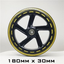 200mm 175mm 145mm 스쿠터 휠 좋은 탄성 사일런트 pu 40mm 30mm 두께 타이어 부품 608 베어링 사용 스케이팅 로다스, 180mm 모델5