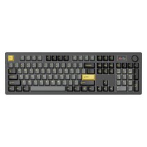 다얼유 A104 PRO 퀵스왑 가스켓 유무선 기계식 키보드, 바이올렛프로축, 알루비얼골드(영문)