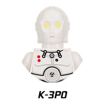 중국레고 테크닉 호환 R2D2 BB8 C3PO R4P17 K2SO IG88 전투 버즈 드로이드 빌딩 블록 K3PO 일반 Grievous 벽돌 액션 피규어 장난감, G-PG697
