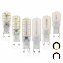 전조등 전구 G9 LED 조도 가능 ac110 V 220V 전구 5W 웜 화이트 쿨 램프 지사 교체 전통적인 할로겐 조명, 01 Warm White_01 그렇습니다, 09 9W 110V Milky Cover