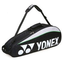 YONEX-오리지널 배드민턴 가방 최대 3 개 라켓 신발 포함 남성 및 여성용 셔틀 스포츠, 04 Black