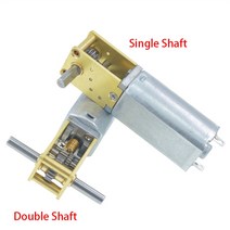감속 기어 모터 속도조절 DC 3/6/12V 미니 마이크로 메탈 기어 모터 4-762RPM 1218-050 웜 스마트 자동차, 20 12V 136RPM_02 Double Shaft