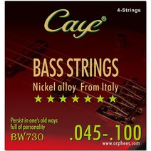 기타악세서리 CAYE 4/5/6pcs Strings 일렉트릭베이스 스트링 세트 육각 스틸 코어 내부 와이어 스테인레스 외부 와이어베이스 기타, [01] 4-strings