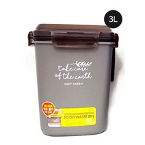욕실 잔반처리통 가정용음식물쓰레기통 음식물쓰레기함 2중구조 락앤락 3L 욕실 (제스트)_973EA, 본상품선택