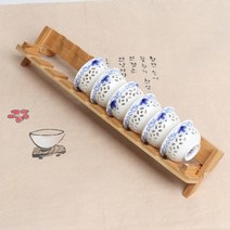 대나무 찻잔 거치대(잔걸이), 1개