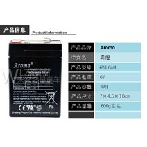 배터리 전동차 Aroma3-FM-4 전기차 전기 자동차 12V 4V 6V4.5Ah 20hR 리튬, 6V4AH