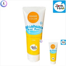 워셔블페인트 주황 220ml 단품 목욕물감 잘지워지는물감 유아물감 욕실물감 아기물감 욕실물감놀이 아기물감놀이