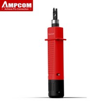 펀치 다운 도구 AMPCOM 110 유형 키스톤 잭 임팩트 터미널 삽입 이더넷 케이블 용 블레이드 스토리지 포함, 02 318B