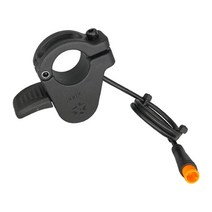 GHSHOP 전기 자전거 도로 자전거 산악 자전거에 대한 엄지 스로틀 방수 범용 가속기, 알루미늄 PVC, 검은 색