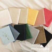 대폭 면20수 에어로워싱 무지원단 면원단 에브리데이 13종, 알로하블루