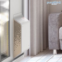 퓨어싱크 창문형 미세먼지 청정 환기시스템 환기형 공기청정기 DI-CVP01SE 더숲 전열교환기, 퓨어싱크se(골드) S100(창높이85-90cm)