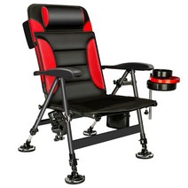 바다낚시의자 각도조절 높이조절 오리발 접이식 간이 캠핑 휴대용 56, 세트 7, 붉은색