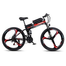 FRIKE 변속 접이식 전기자전거 36V 250W 8AH/10AH PAS 스로틀 겸용 전동 스쿠터 MTB자전거 88E2 /삼도륜/수레바퀴, 화이트+블루, 10A삼도륜