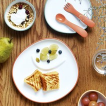 킨토 본보 유아 식기 이유식 그릇 6종 세트, 오렌지