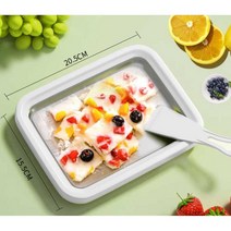 어린이 간식 아이스크림 철판 제조기 소프트콘 카페, (아이보리화이트-대)304스테인리스