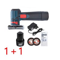 1+1충전식 미니 절단기 리튬 이온 각도 그라인더 미니 휴대용 절단기 연마기, 12V