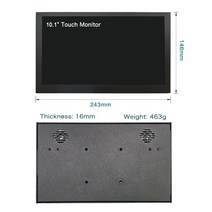 LCD 모니터 세로 34인치 가성비 240hz 인치 터치 스크린 용량 성 터치 스크린 스피커가있는 소형 금속 휴대용, 10인치 터치 모니터