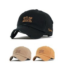 빅사이즈 쓰리 라인 스톤워싱캡