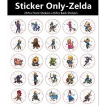 100Pcs NFC Ntag215 코인 태그 키 13 56MHz NTAG 215 Tagmo 카드 라벨 RFID 초경량 직경 25mm 라운드 박스, Zelda Sticker B