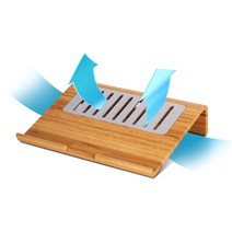 원목 방열 맥북 노트북 거치대 받침대 15인치 17인치 나무 우드 스탠드, LAY10C 단품