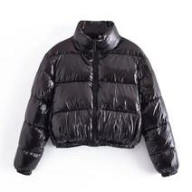 비건 패딩 30대 여성 에코 인조 겨울 레더 점퍼 오버핏 다운