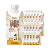 [보리보리/엠디웰]엠디웰 어린이영양식 페디아드링크 바나나맛 330ml 36팩(2, 페디아드링크 바나나맛 330ml 36팩