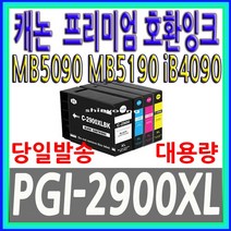 캐논코리아 호환 PGI-2900XL MAXIFY IB4090 IB4190 MB5090 MB5190 MB5390 비정품잉크, PGI-2900XL C[대용량]_파랑, 없음